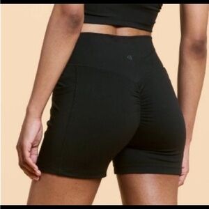 Black High-Waisted Women's Shorts